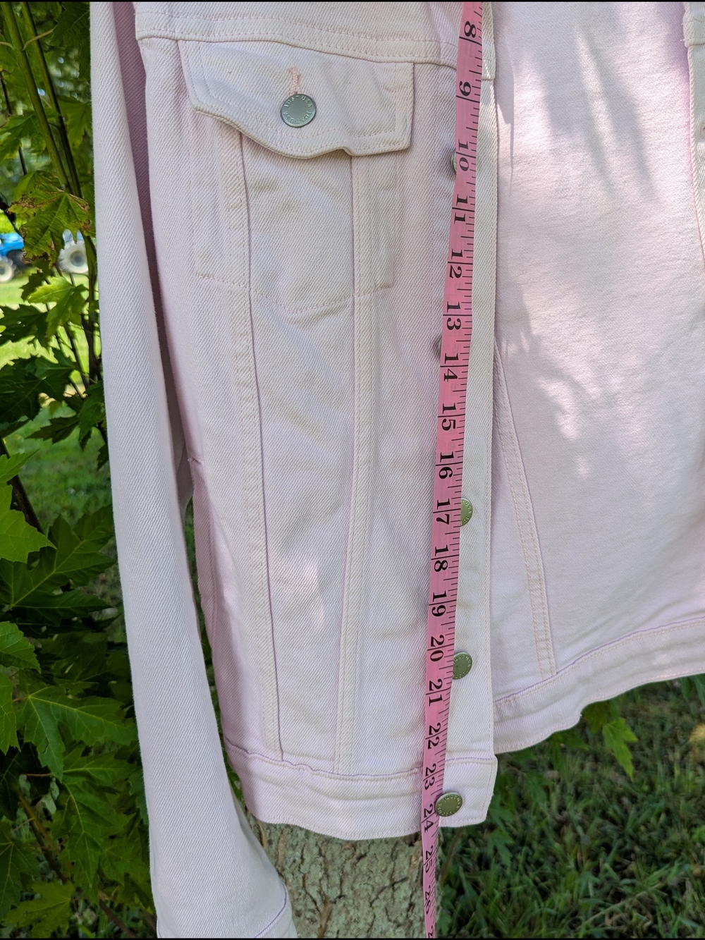 Just USA Light Lavender Denim Jacket - Women's Classic Trucker - Picture 3 of 5